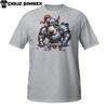 Knight Bull Terrier T-Shirt | Grumpy Dog In Armor | Funny Medieval Pup Tee