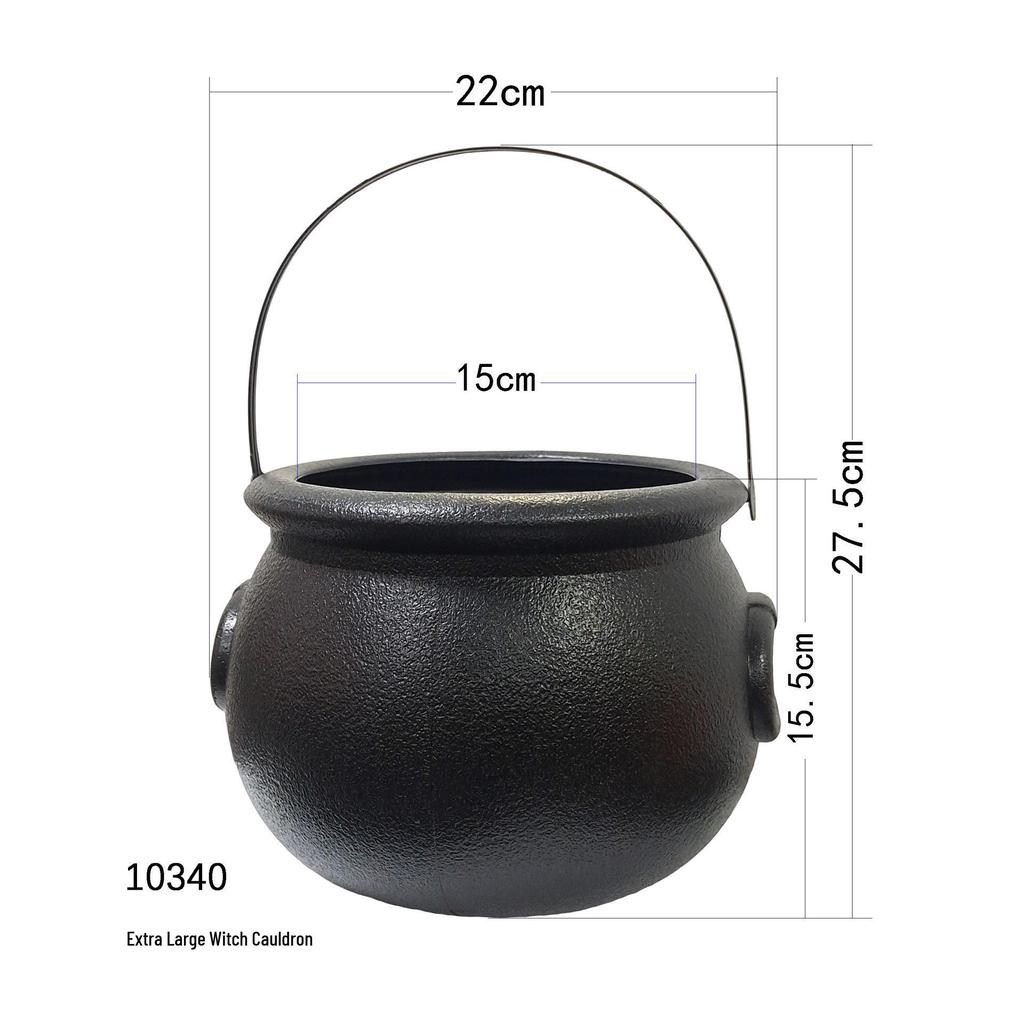 Halloween Black Witch Flame Candy Jar and Party Supplies