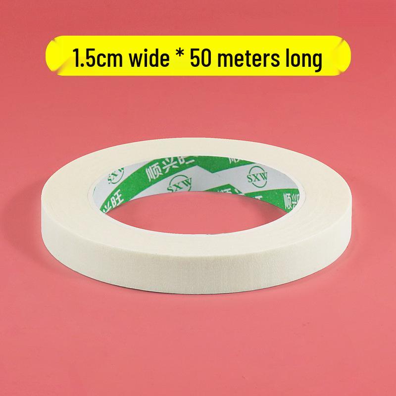 

Crepe Paper Tape: Residue-Free, Hand-Tearable, Traceless, Ideal for Art, Writing, and Spray Paint Separation.