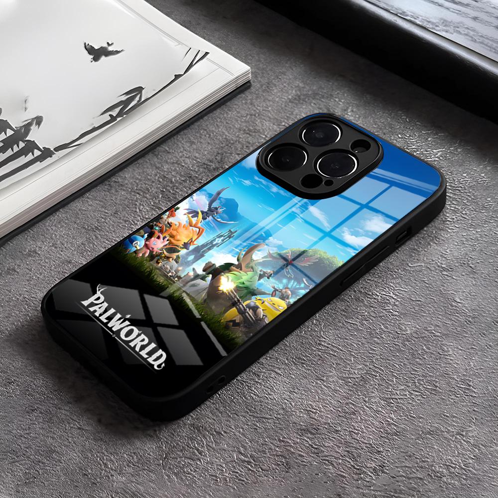 

Game P-Palworld Phone Case For IPhone 17 15 Pro Max 12 16 14 Plus 11 13 Pro X XR XS 7 8 Plus SE Glass Cover iPhone 17Pro