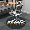 1pc Flame Office Round Rug, Non-slip, Soft and Durable Office Rug for Interior Decoration, Perfect for Office,Decoration Yy260204087