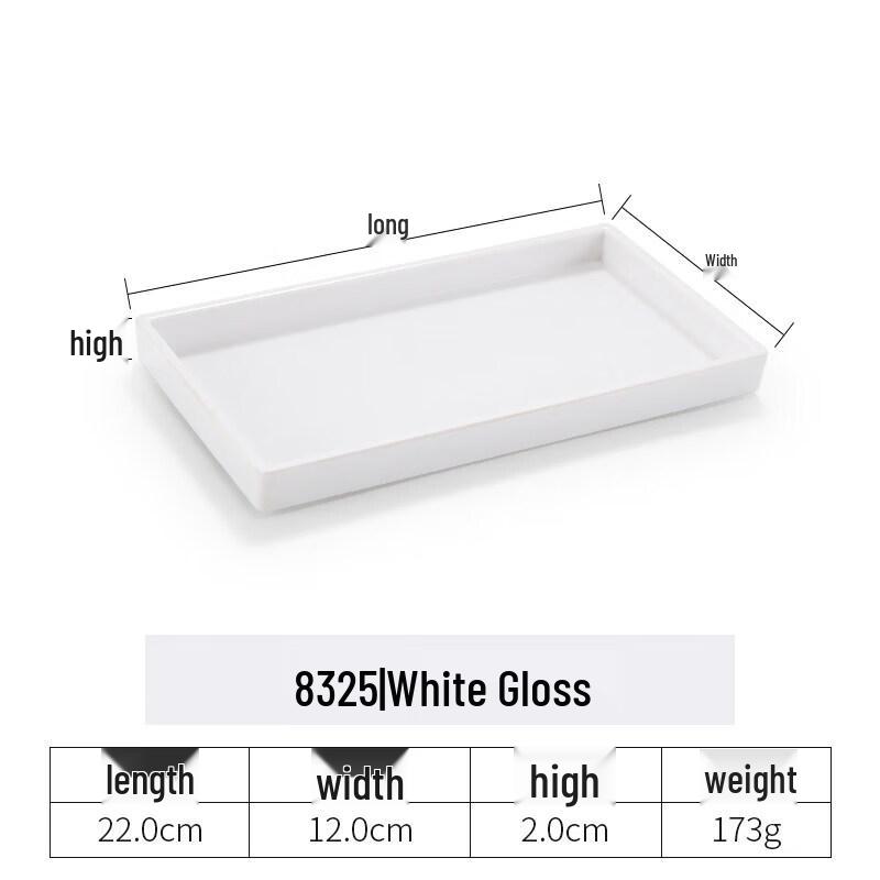 Rectangular Plastic Multi-Purpose Serving Tray
