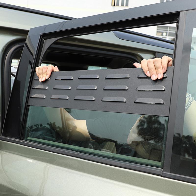 For Land Rover Defender 110 130 2020-2025+ aluminum alloy black car front and rear ventilation shutter sticker Car accessories