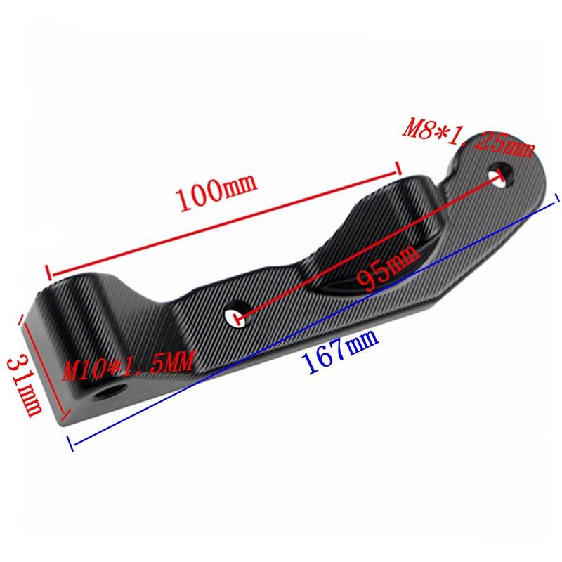 Motorcycle 100mm/95mm  Brake Caliper Bracket Adapter For Honda Msx125 Monkey M3 M5 M6 Front 220mm/260mm Brake Disc Modify