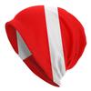 Custom Scuba Dive Flag Protects Divers Sport Beanie Cap Unisex Warm Bonnet Homme Knitted Hats Fashion Outdoor Ski Beanies Hats