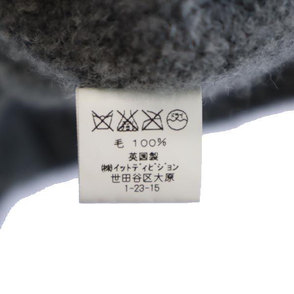 Made In the UK Long Sleeve V Neck Sweater 36 Gray Knit Men's Used