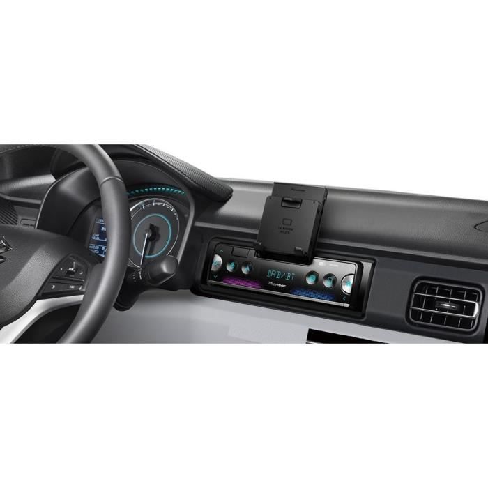 Autoradio - pioneer - 1din - support smartphone intégré - bluetooth - dab - usb - connecté via application pioneer smart sync