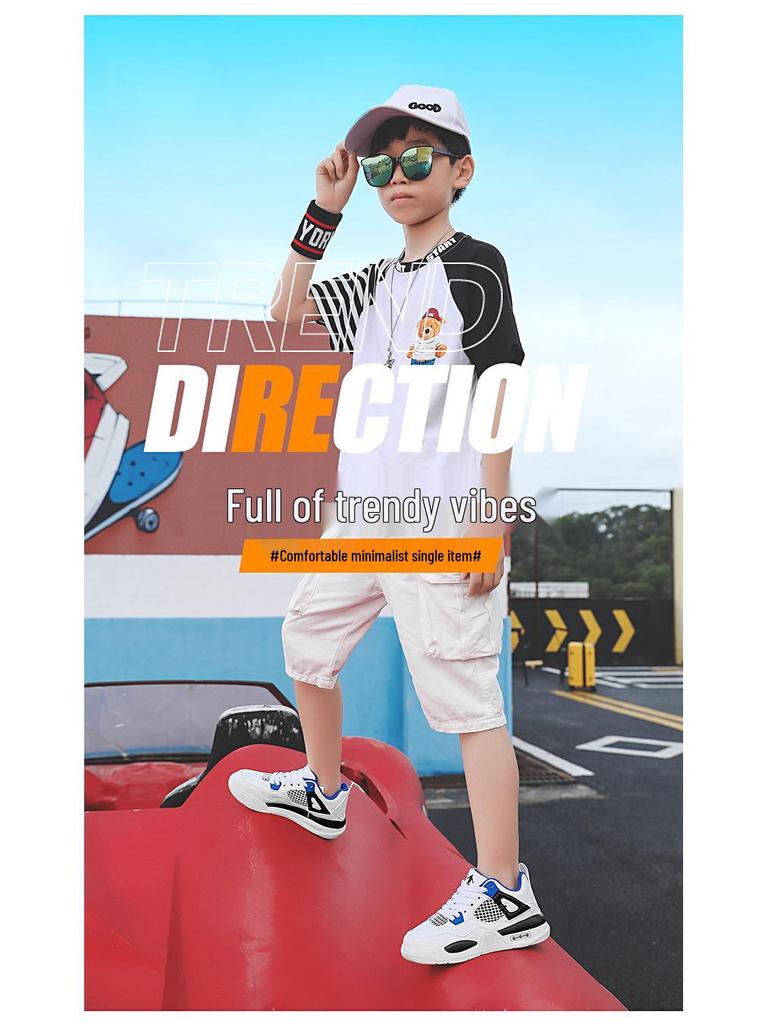 2025 Frühling/Sommer Kinder rutschfeste Basketball- und Freizeitsport-Schuhe