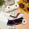 Dolls Accessories Lalafanfan Cafe Duck Clothes Kawaii Duck with Clothes Plush Toys Stuffed Soft Hair Band Kids Girls Gift