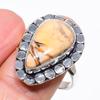 Brecciated Mookaite Gemstone 925 Sterling Silver Jewelry Ring Size 9 KJ-285