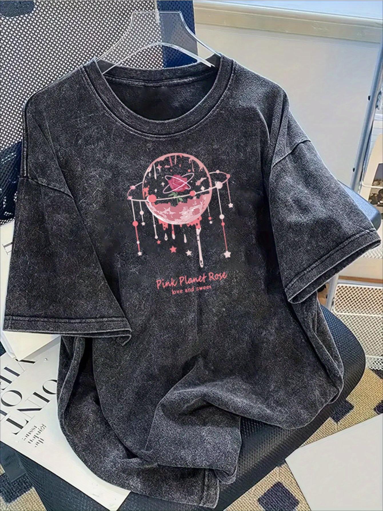 

Washed Retro American Trend Hiphop Cotton Trend Men Tshirt Summer Daily Outdoor Sports Casual Loose Street Short Sleeve S