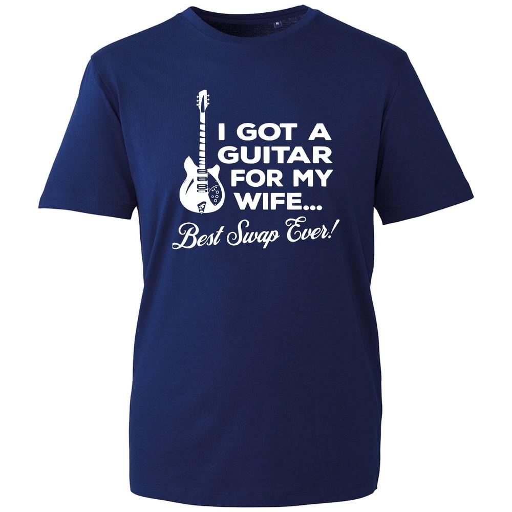 Unisex Guitar T Shirt Black Novelty Graphic Tee Funny Musician Sarcastic Top S
