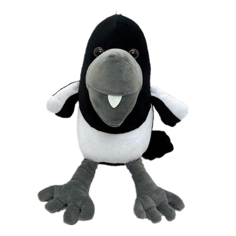 Kawaii 30cm Steve & Maggie Raven Plyšová Zvířecí Panenka Hračka Plyšová Panenka Dětský Narozeninový Dárek