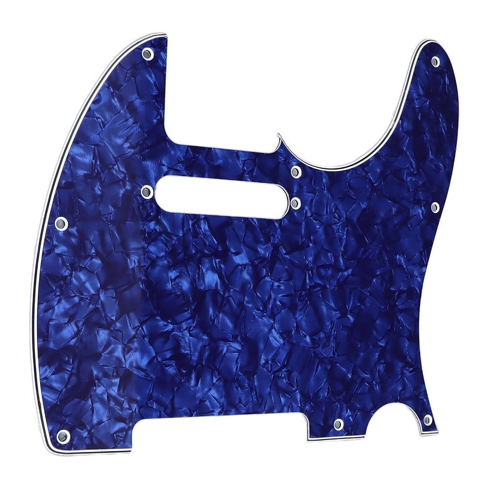 PVC Material Electric Guitar Scratch Plate Blue Pearl Color Pickguard Guitar Protection