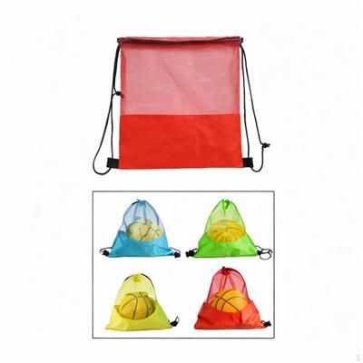 Basketball Drawstring Carrier Bag for Gym Sports and Outdoor Activities