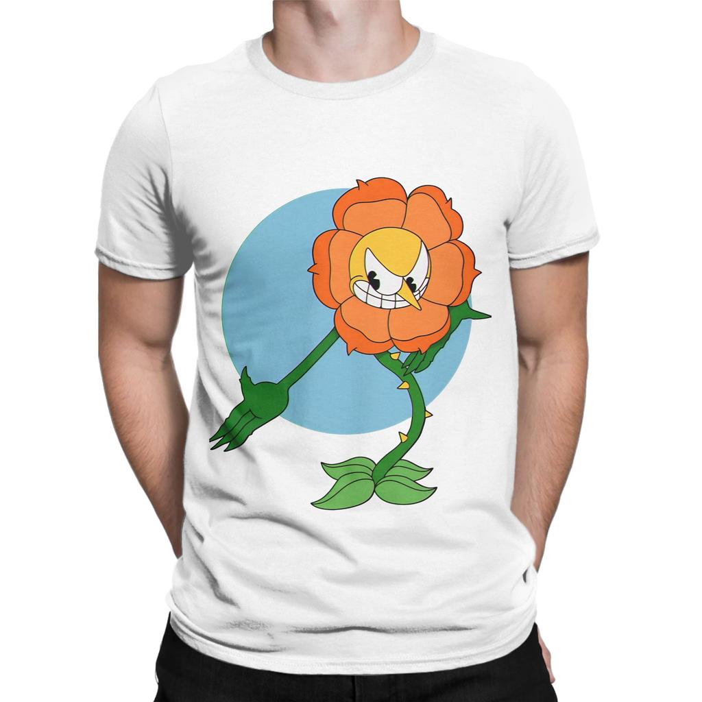 Funny Unisex Video Cuphead Games Gift Music Fans Graphic 100 Cotton TShirt Cuphead Tops Tees For Unisex
