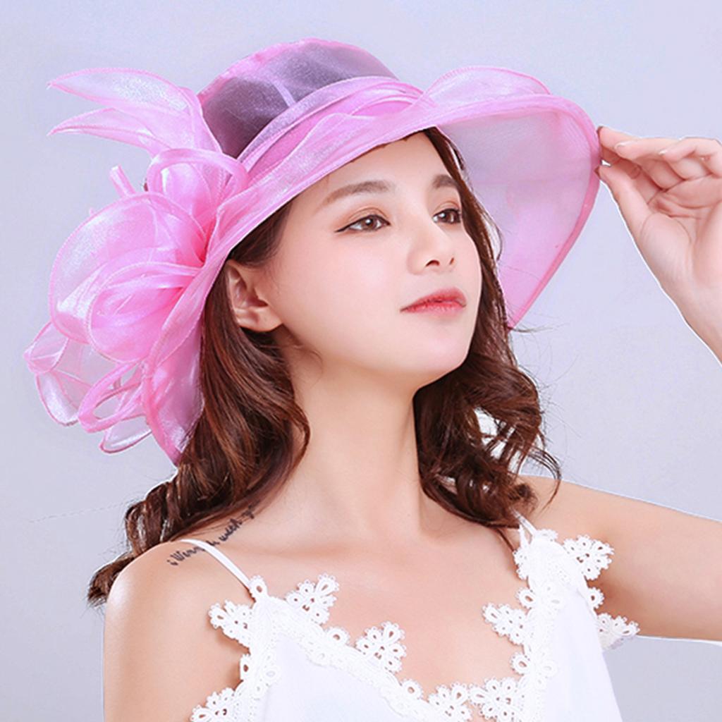 Gauze Hats, Spring and Summer Top Hats, Women's Flowers, Organza Mesh Hats, Sun Hats, Beach Hats, Sun Hats, Sun Hats