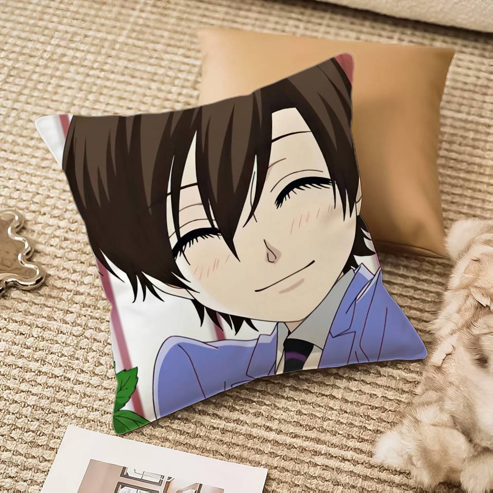 

Подушка Ouran High School H-Host Club Антипылевой клещ Невидимая молния Диван-кровать 12x12Inch