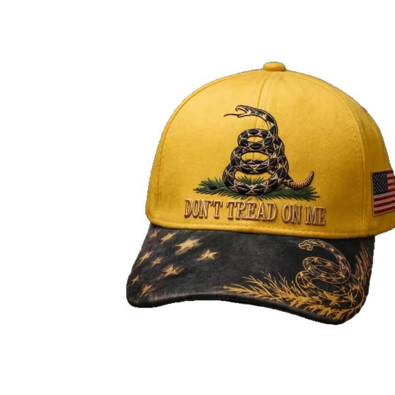 New Hat Gadsden Snake Hat Men's and Women's American Flag D Printed Baseball Cap