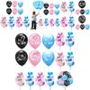 Charming Baby Gender Reveal Party Decoration Latex Sequin Balloons Set For Memorable Celebrations