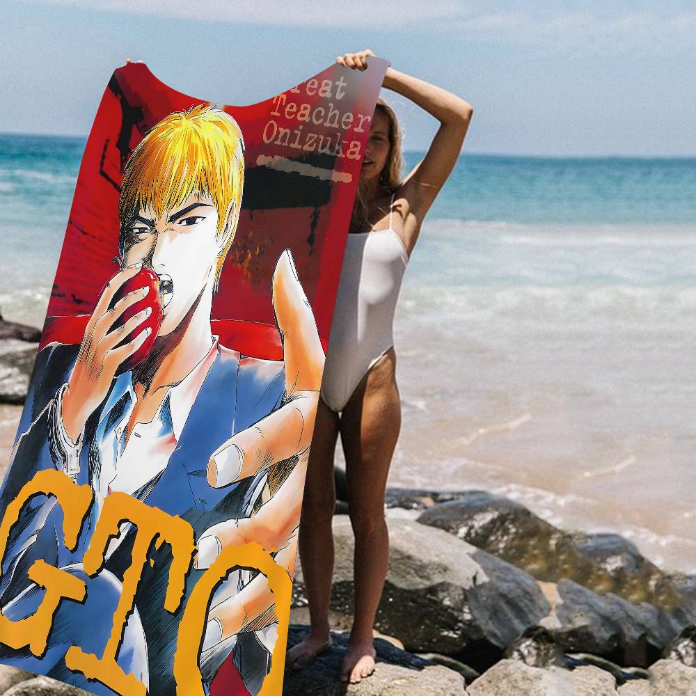 

Classic Vintage Anime GTO Big Microfiber Beach Towels Quick Dry Towel Sand Beach Towels Pool Towel For Travel Swim Pool Yoga W40*H60(CM)