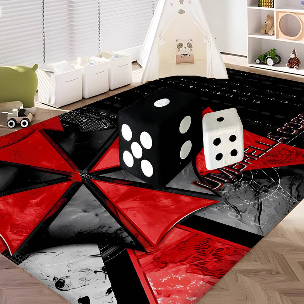 Horror Movie Umbrella Corporation Hallway Carpet Washable Non-Slip Living Room Sofa Chairs Area Mat Kitchen Doormat Area Rug