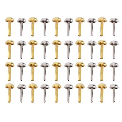 40 Stück 6mm Mini Musterklammern Gold Silber Galvanisierung Runde Messing Metall Papierklammern Musterklammern für DIY
