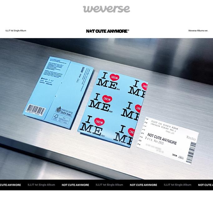 Pre-order ILLIT 1st Single Album NOT CUTE ANYMORE Weverse Albums ver. & SHOP POB