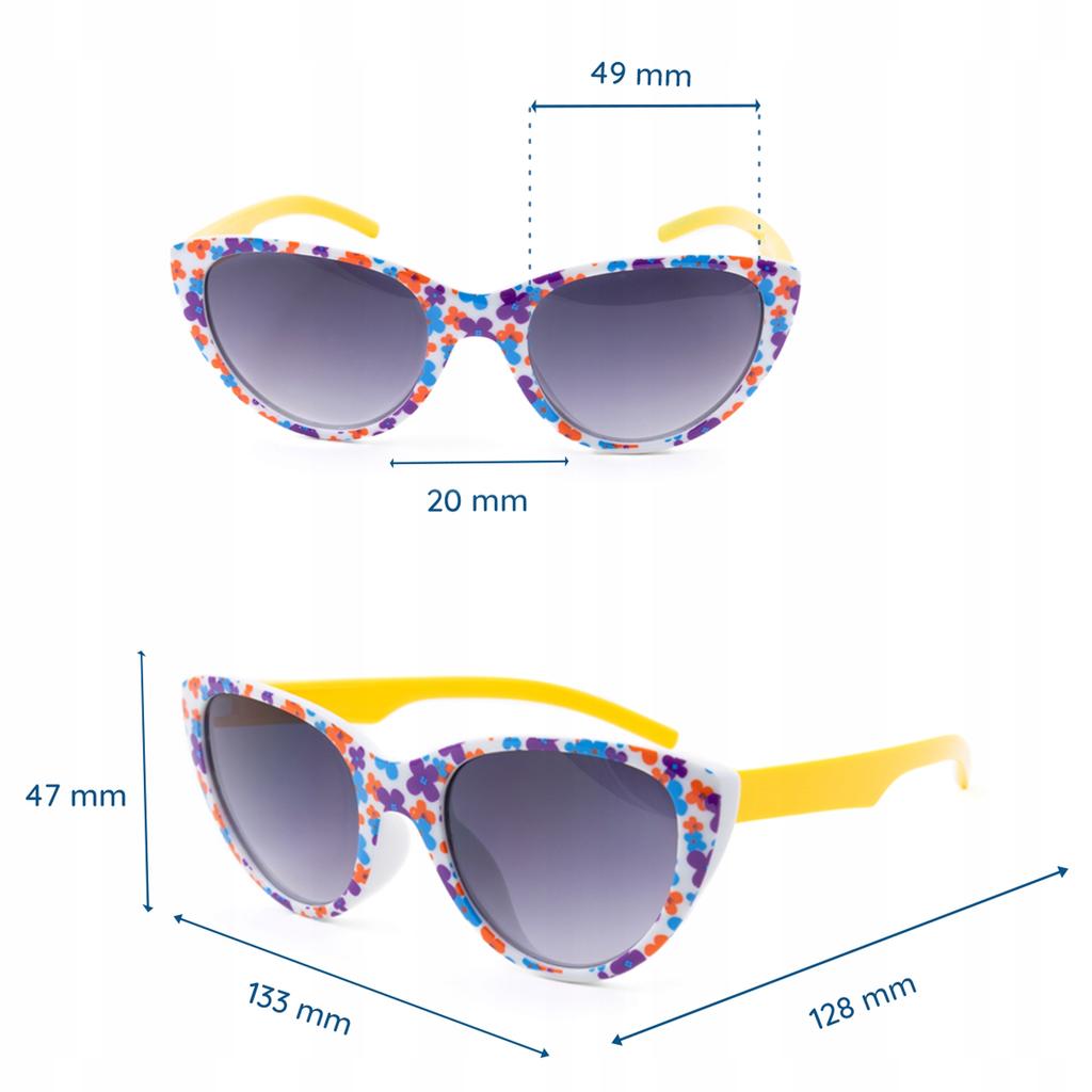 Girls' Sunglasses Uv400 And With Flowers
