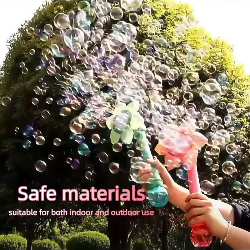 New Handheld One-Button Automatic Flower Bubble Machine, Wedding Atmosphere Prop, Perfect Gift