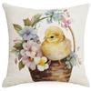 New Easter Pillowcase Spring Retro Rabbit Easter Egg Decorative Pillow Sofa Cushion Cover