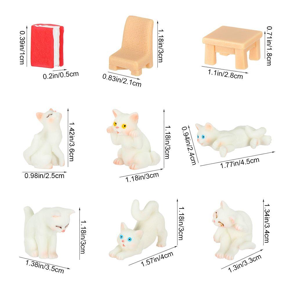 Decorations Crafts Cute Cartoon Micro Landscape Ornaments Cat Simulation Animal