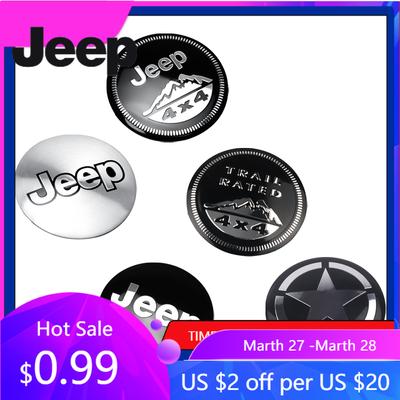 Para Jeep 4 piezas 56/60mm Pegatina Tapacubos Centrales de Rueda de Coche Insignia Tapacubo Para Jeep Renegade Grand Cherokee Gladiator Patriot Liberty