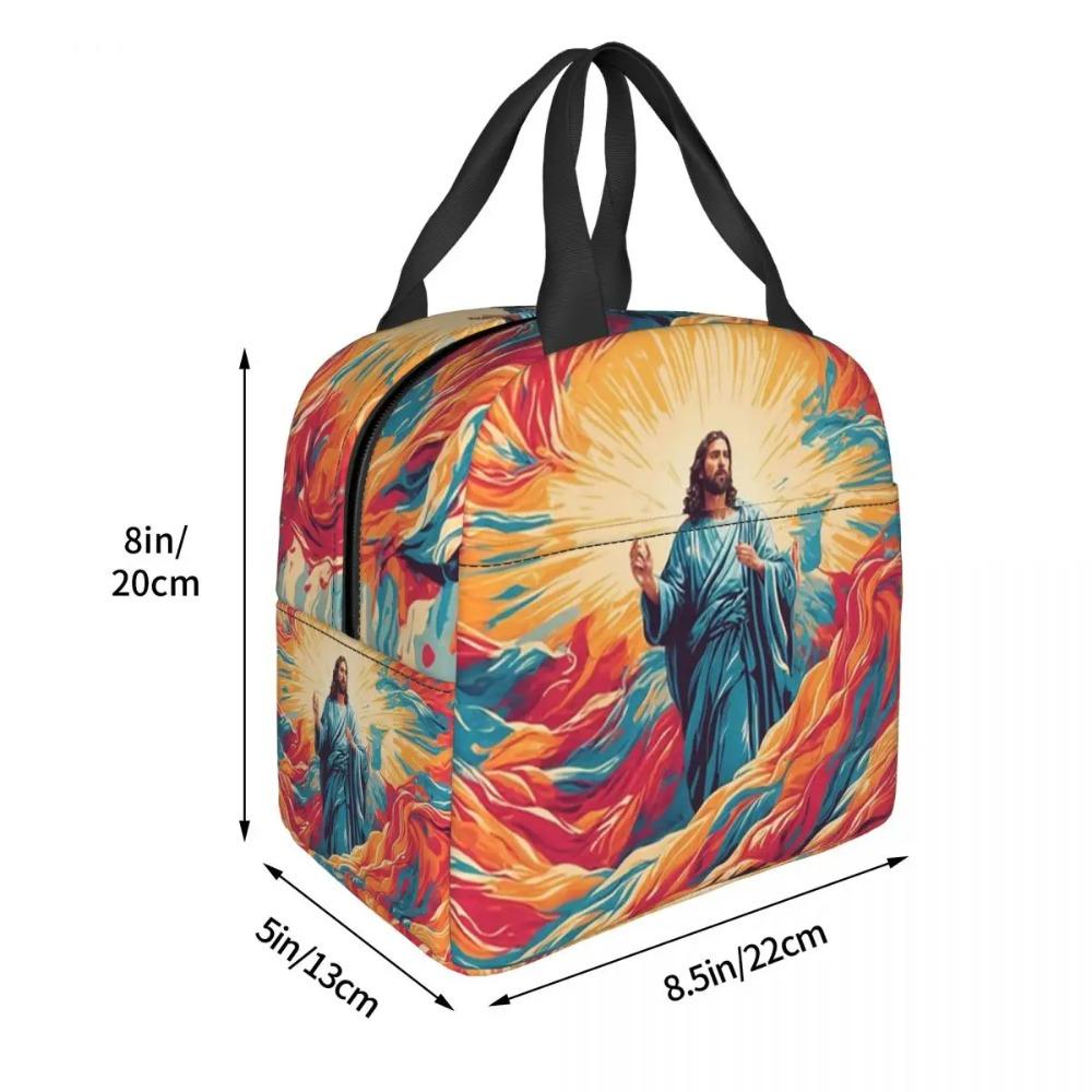 Resurrected Jesus Jesus Biblical References Insulated Lunch Bag for Kids School Cooler Thermal Food Box Tote Portable