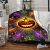 1pc Pumpkin Halloween Blanket, Lightweight Flannel Throw Blanket for Sofa, Bed, Travel, Camping, Living Room, Office, Couch, Chair, a0922080