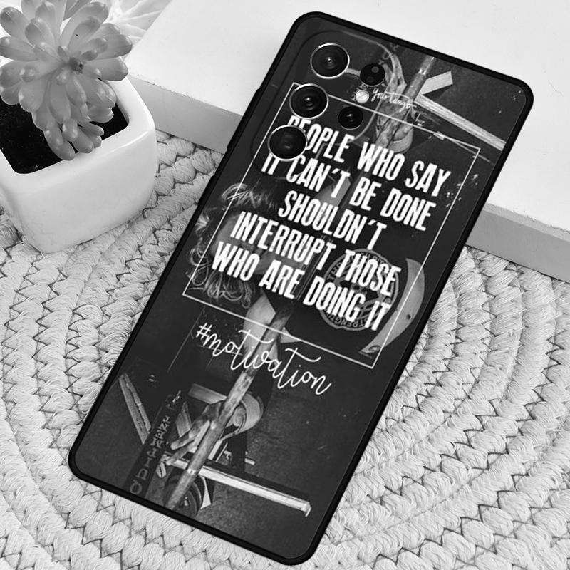 Motivational Gym Inspirational Quotes Phone Case For Samsung Galaxy note 10 pro S26 S25 S24 S23 S22 S21 Plus Ultra Cover