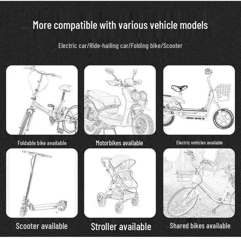 Waterproof Hanging Bag for Electric Scooter: Front Storage Pocket for Phone and Accessories