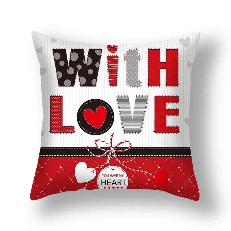 Love Sweet Cartoon Pillowcase Wedding Party Birthday Festival Decoration Sofa Office Seat Car Cushion Cover Home