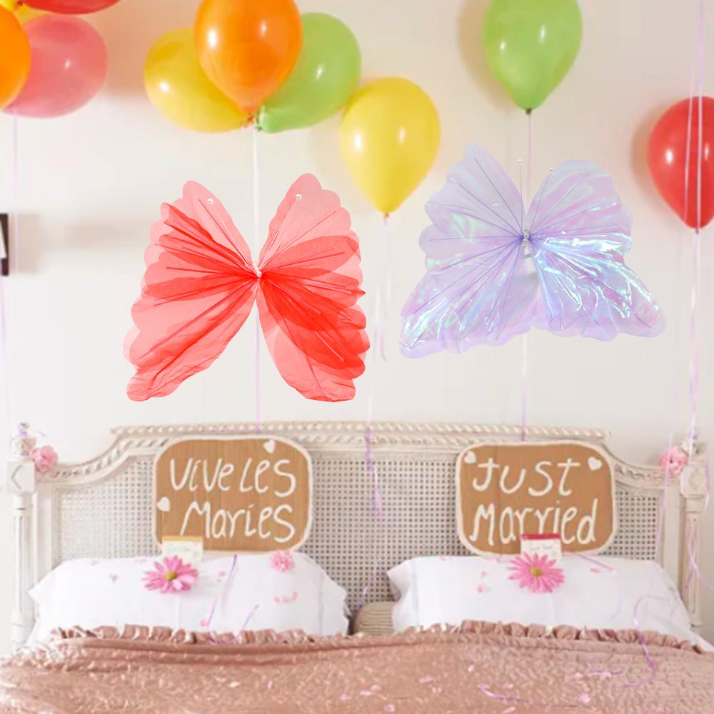 

Artificial Flowers Artificial Butterfly Flowers Silk Photography Props Wedding Backdrop білий