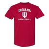 T-shirt da Basket Indiana Hoosiers con Logo ad Arco - Rosso Cardinale