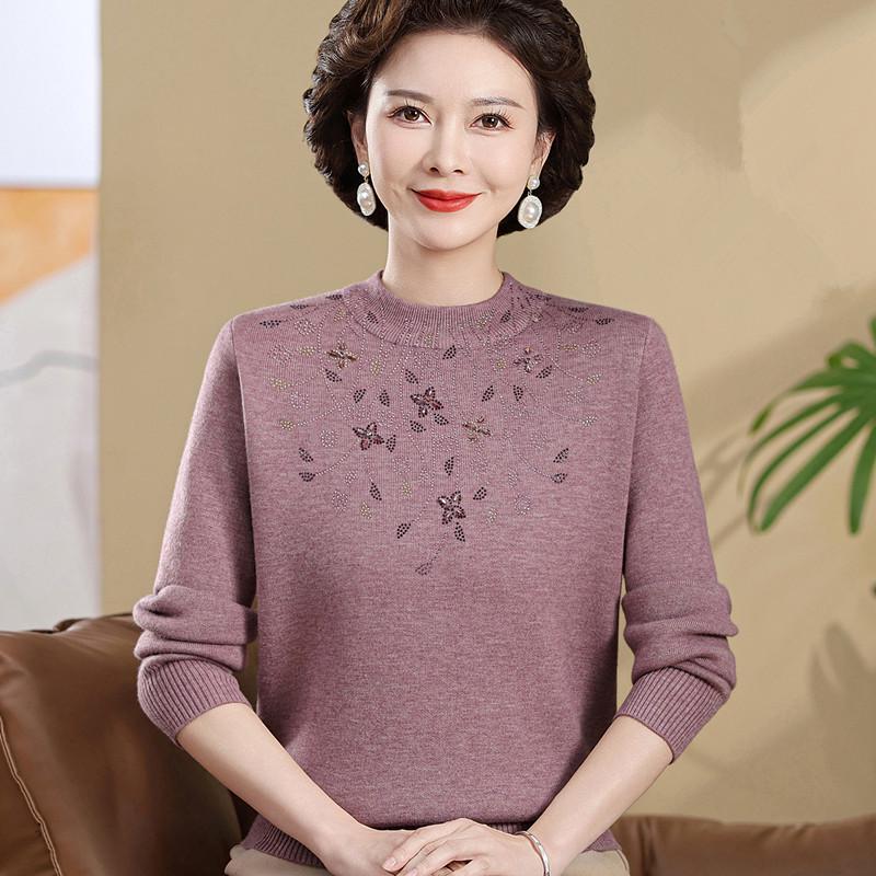 Women's Plus Velvet Thick Knit Sweater - Warm & Stylish Base Layer for Autumn/Winter