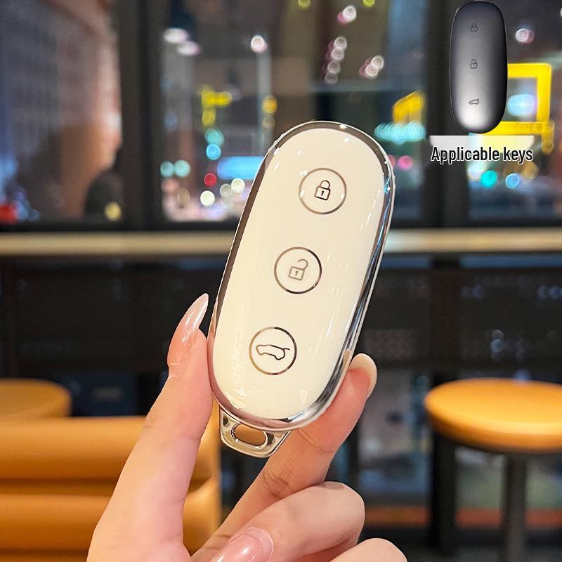 Compatible TPU Key Shell for Ideal L6, L9, L8 Cars - Unisex Full Protection Key Case with Buckle