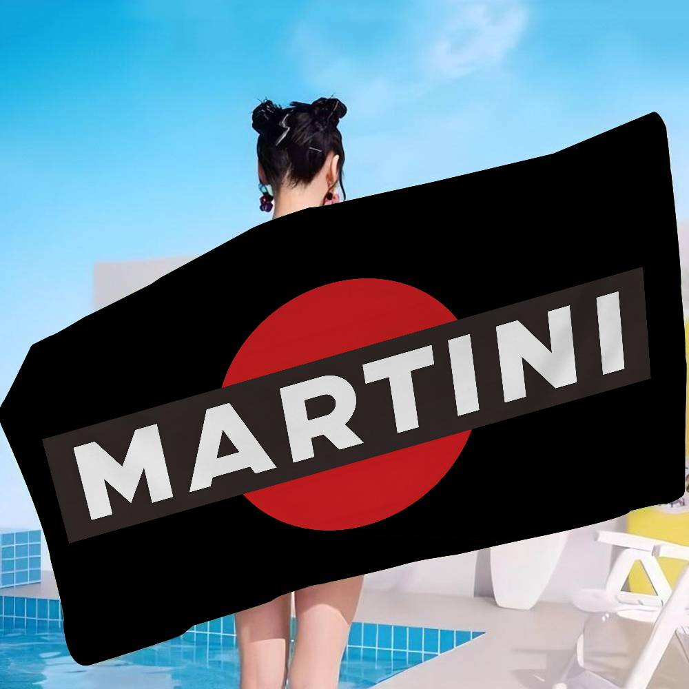 M-Martini Racing Logo Anime Beach Swimming Towel Soft Absorbent Washcloth Children's Gifts For Kids Travel Camping Gym