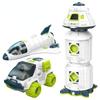 Acousto Optic Space Rocket Toy Astronaut Spaceship Toys Model Shuttle Space Station Rocket Aviation Series Toys Boy Gift