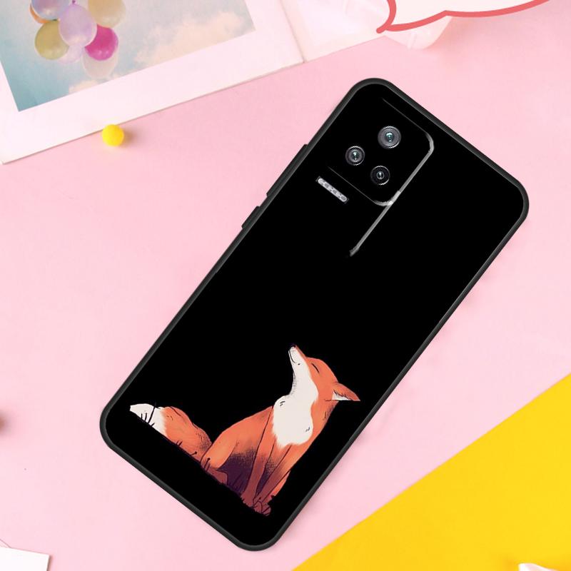 Watercolor Painting The Fox Case For Xiaomi 14 Ultra 13 11T 12T 13T Pro 12 Lite POCO X6 Pro M6 X3 X4 X5 M5s F3 F5 Cover