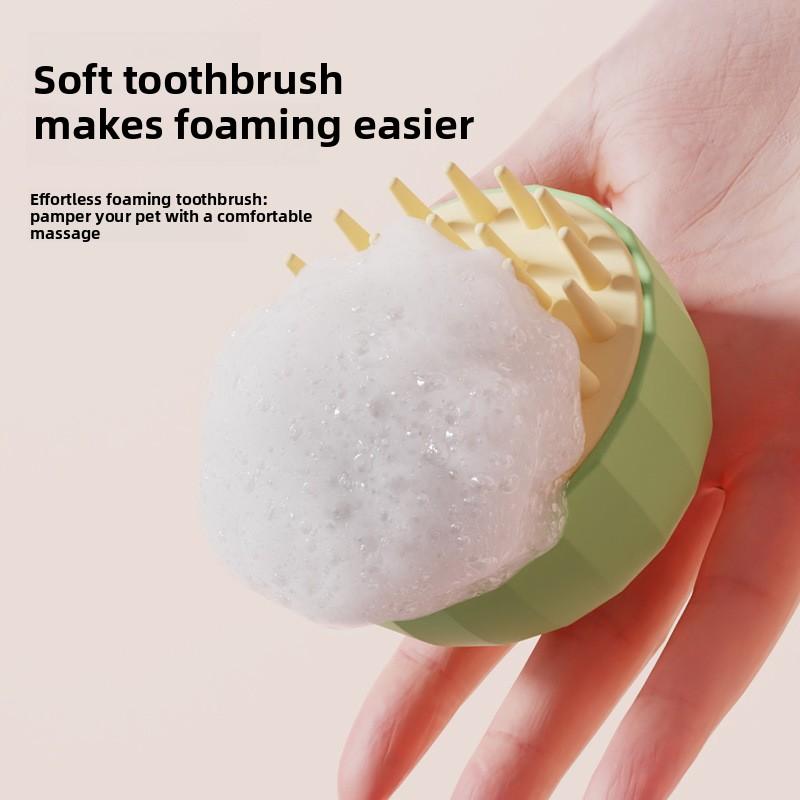 Pet Bath Silicone Bath Brush, Universal Cleaning Brush for Cats and Dogs, Pet Supplies, Massage and Scrubbing Gloves, Bathing Wonder