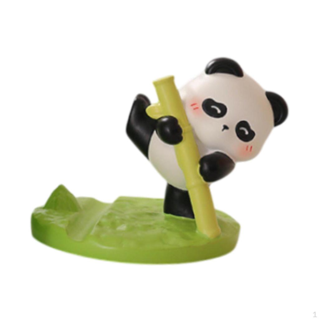 Panda Figur Telefon Halter Kreative Geschenk Stilvolle Handwerk Kunstwerk Tier Statue Skulptur für