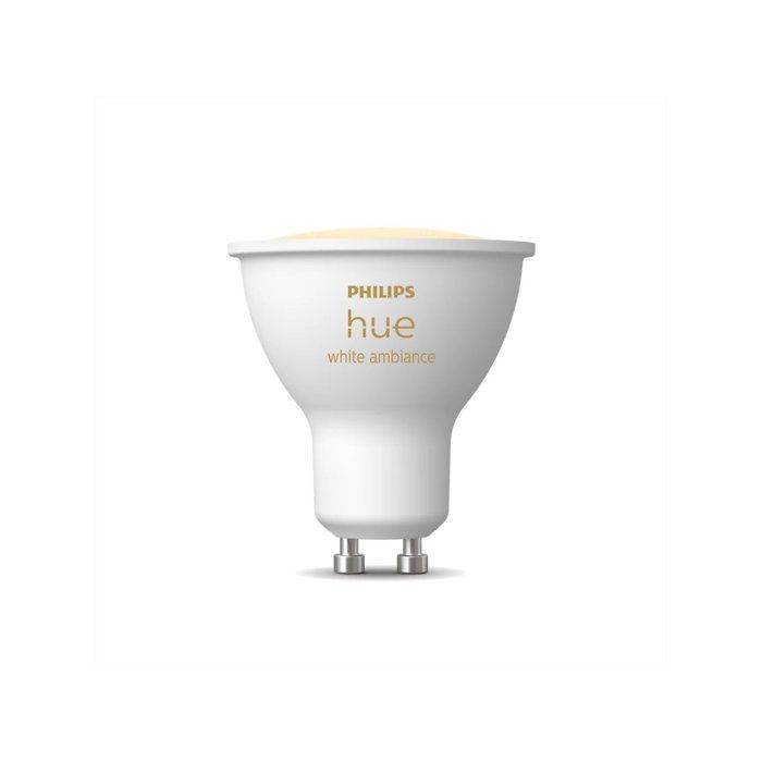 Ampoule Connectée - PHILIPS HUE - GU10 - Lumière Blanche Réglable - Bluetooth - Contrôle Vocal