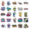 50 Waterproof Graffiti Stickers: Trendy, Creative, DIY for Hand Accounts, Phone Cases, Suitcases