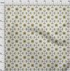 oneOone Cotton Flex Dark Olive Green Fabric Asian Block Floral Sewing Craft Projects Fabric Prints By Yard 40 Inch